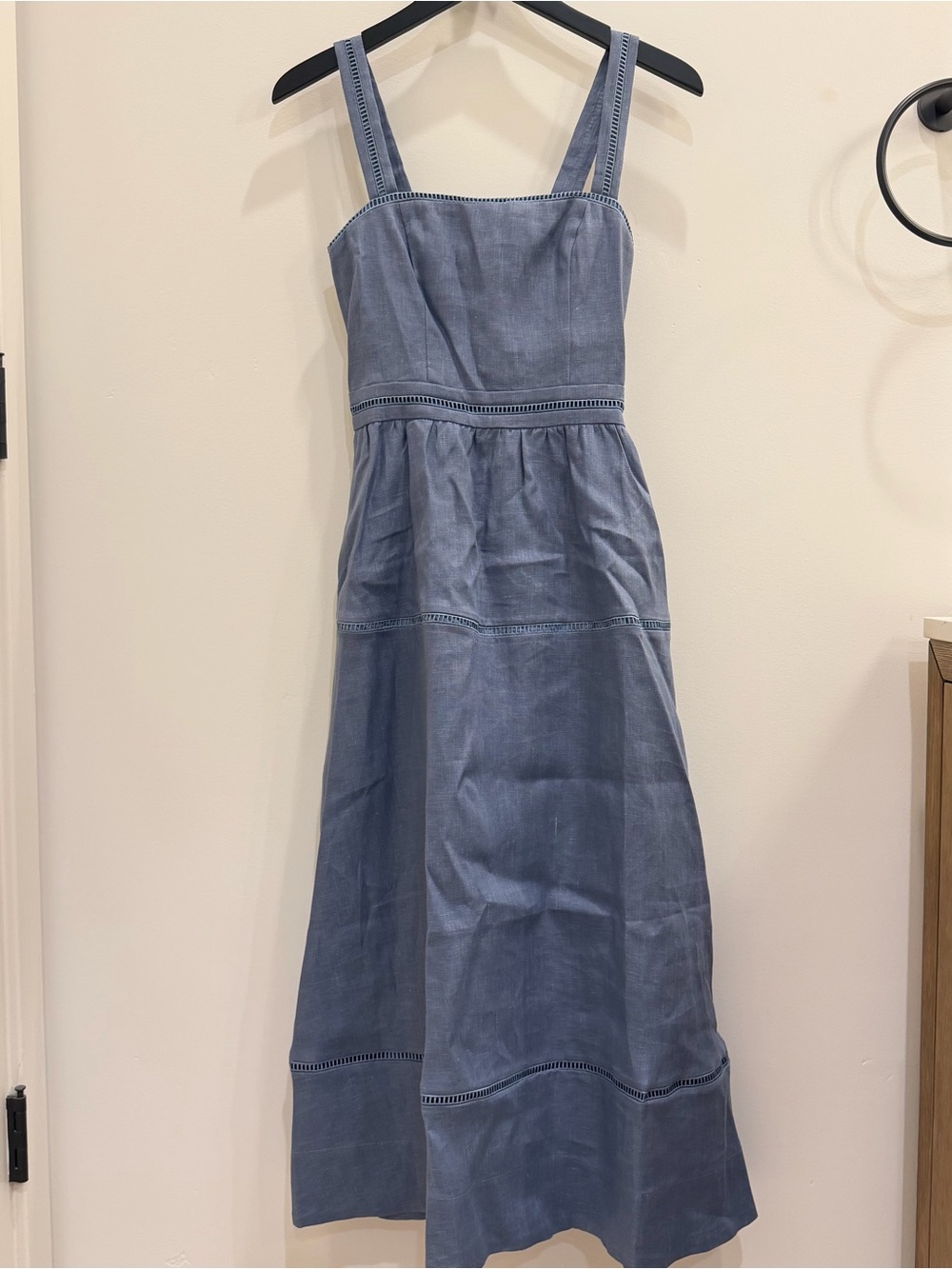 Reformation Blue Everett Midi Dress - Picture 2 of 6